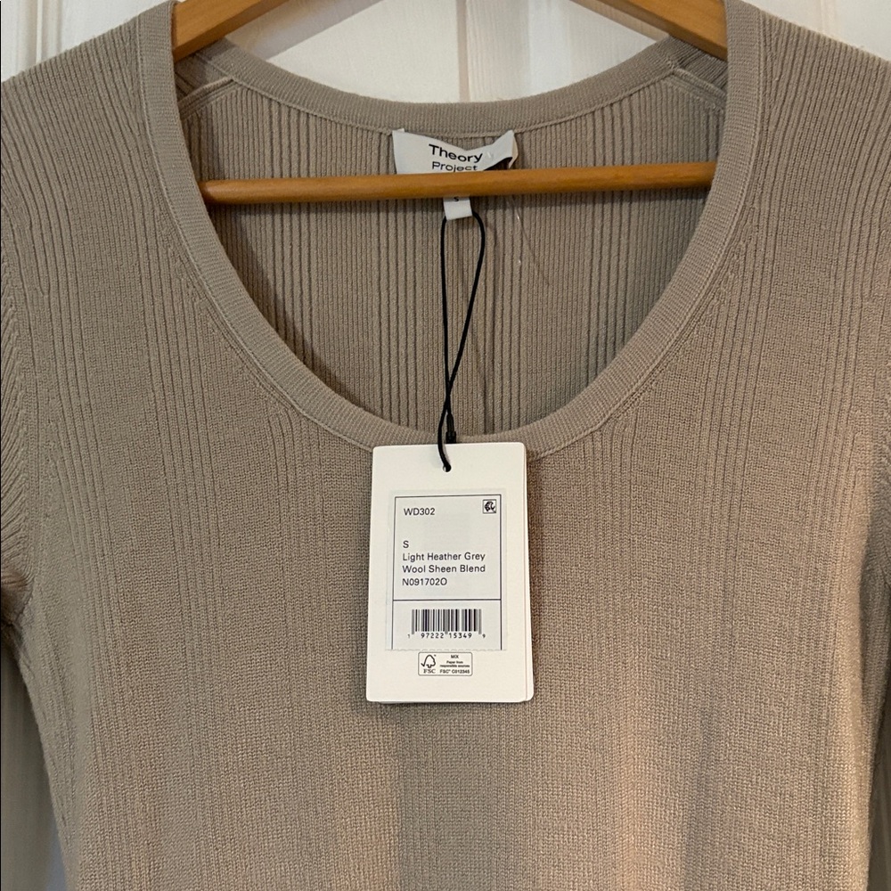 Theory Project wool blend Long-Sleeve Dress - Picture 5 of 9